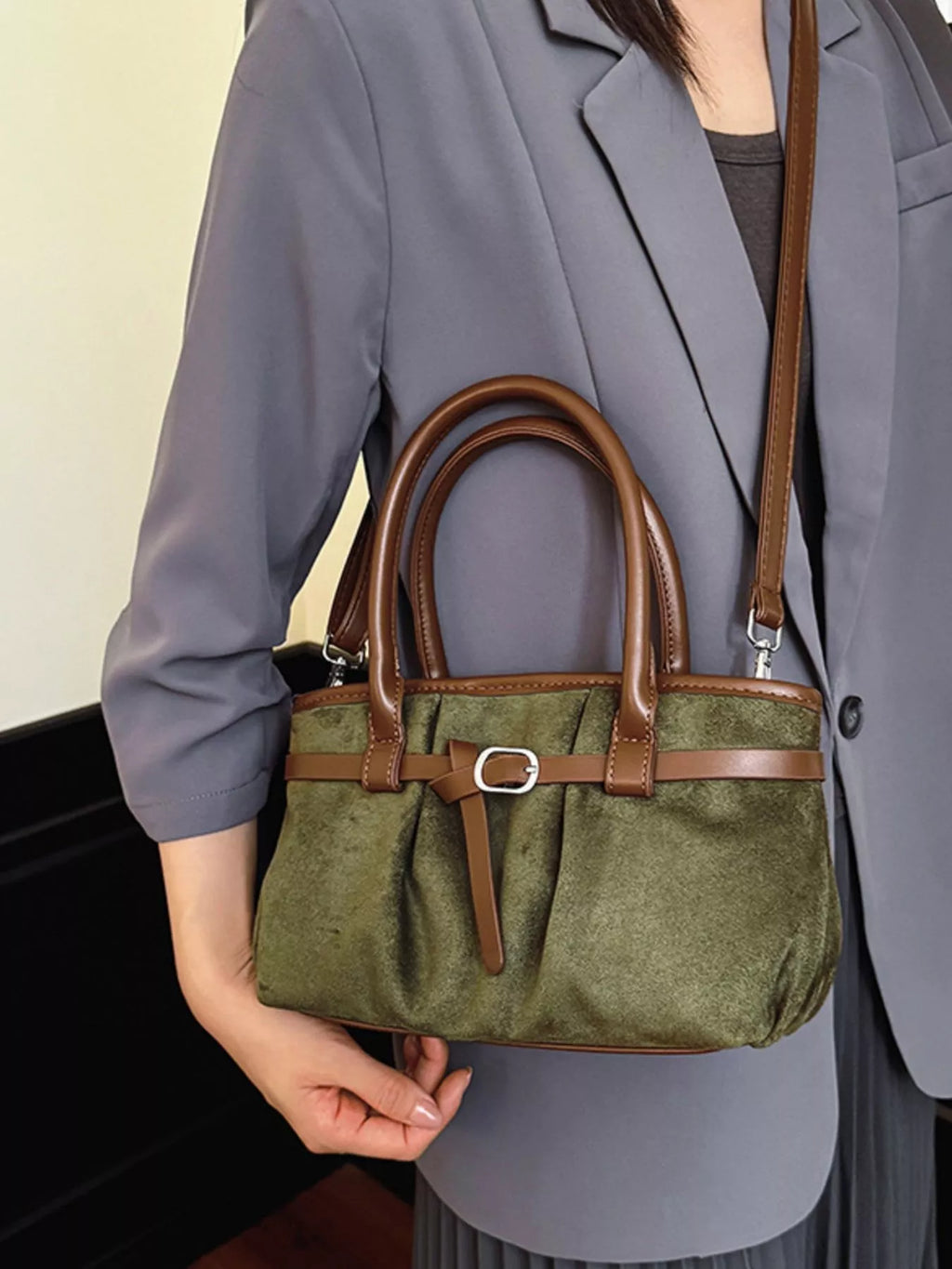 Vintage Ruched Crossbody Bag | STAHlin RADIANCE