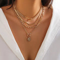 4-Piece Layered Coin Pendant Necklace | STAHlin RADIANCE