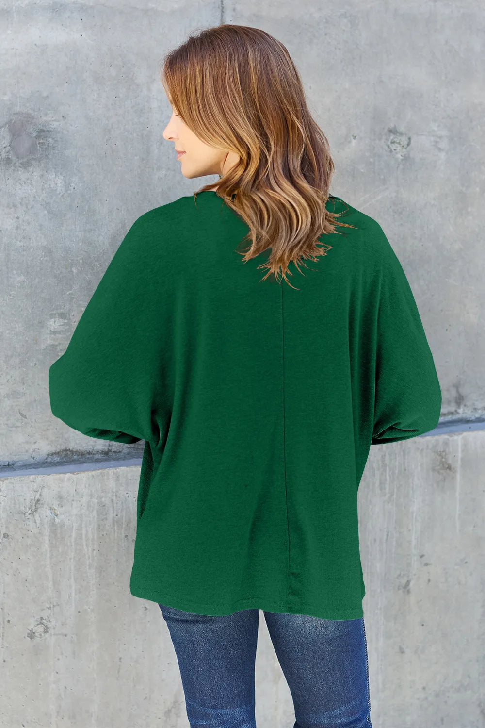 Double Take Full Size Round Neck Long Sleeve T-Shirt | STAHlin RADIANCE