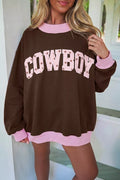 Colorblock Trim Crewneck Long Sleeve Sweatshirt | STAHlin RADIANCE