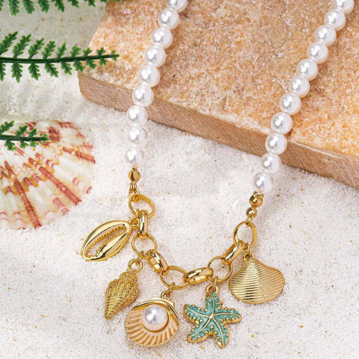Ocean Series Charm Pearl Necklace | STAHlin RADIANCE