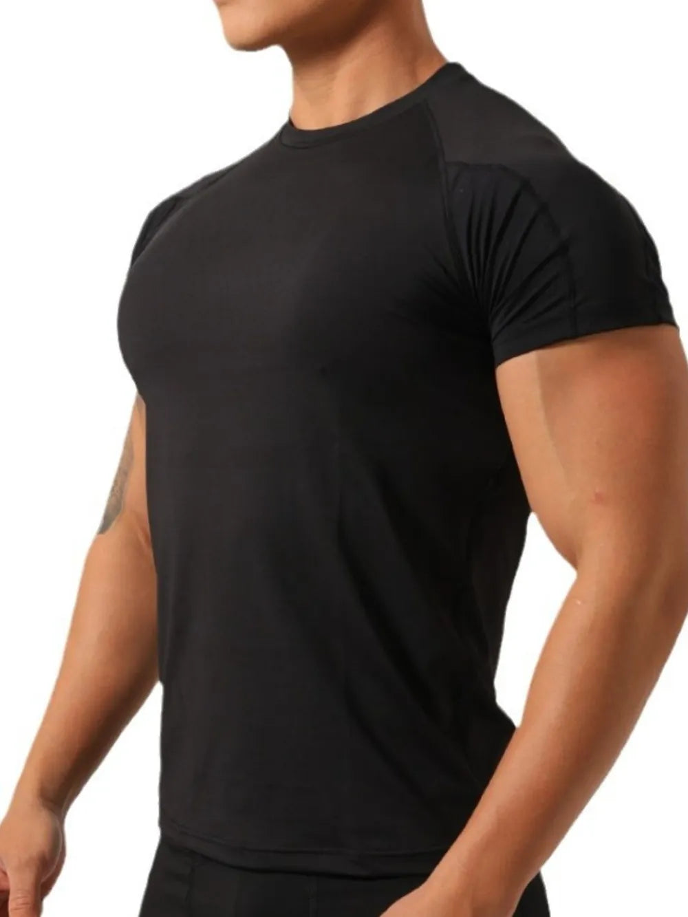 Men's Plus Size Round Neck Short Sleeve T-Shirt | STAHlin RADIANCE