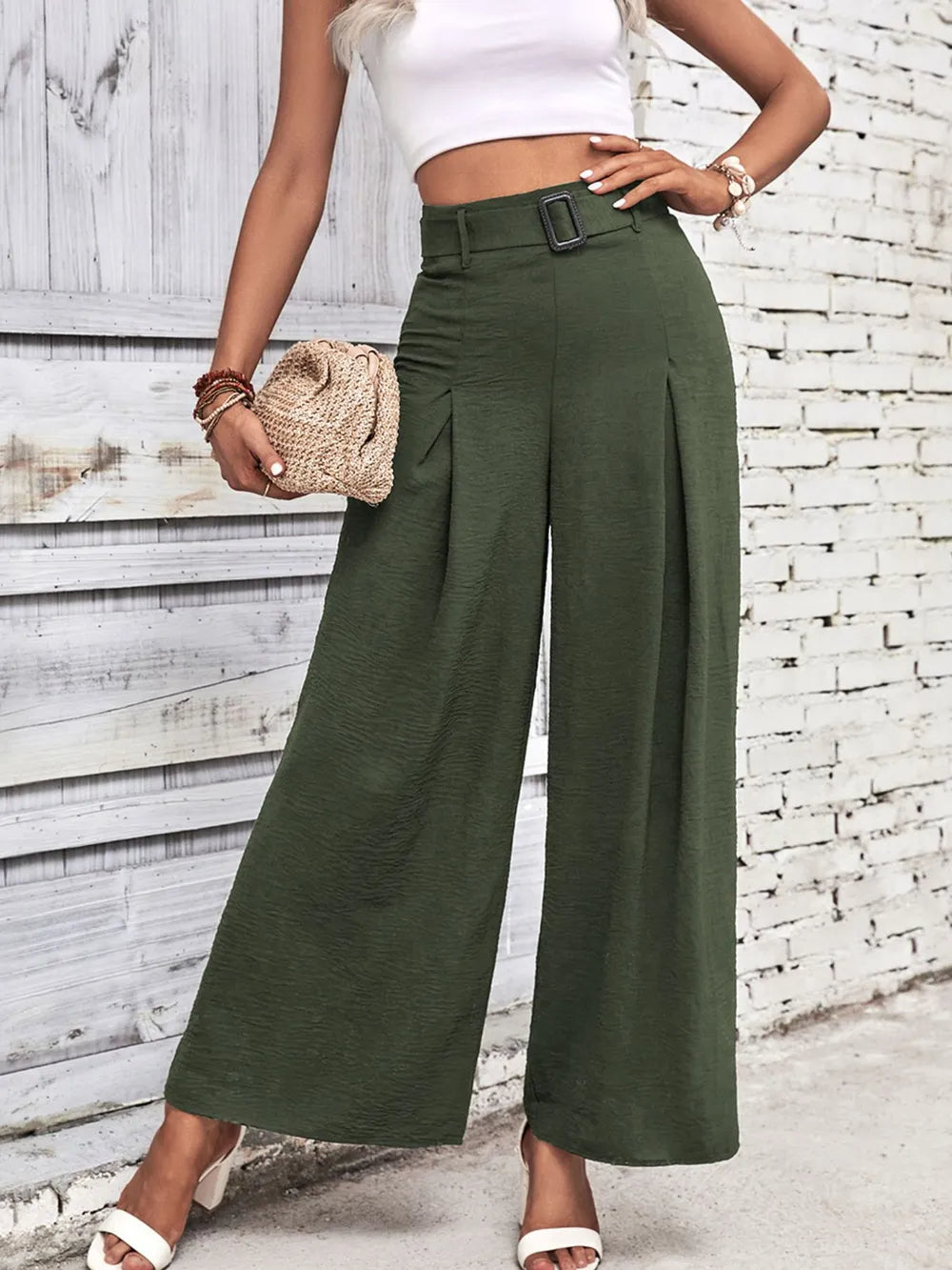 High Waisted Wide Leg Pants | STAHlin RADIANCE