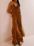 Ruffled Halter Neck Maxi Dress | STAHlin RADIANCE