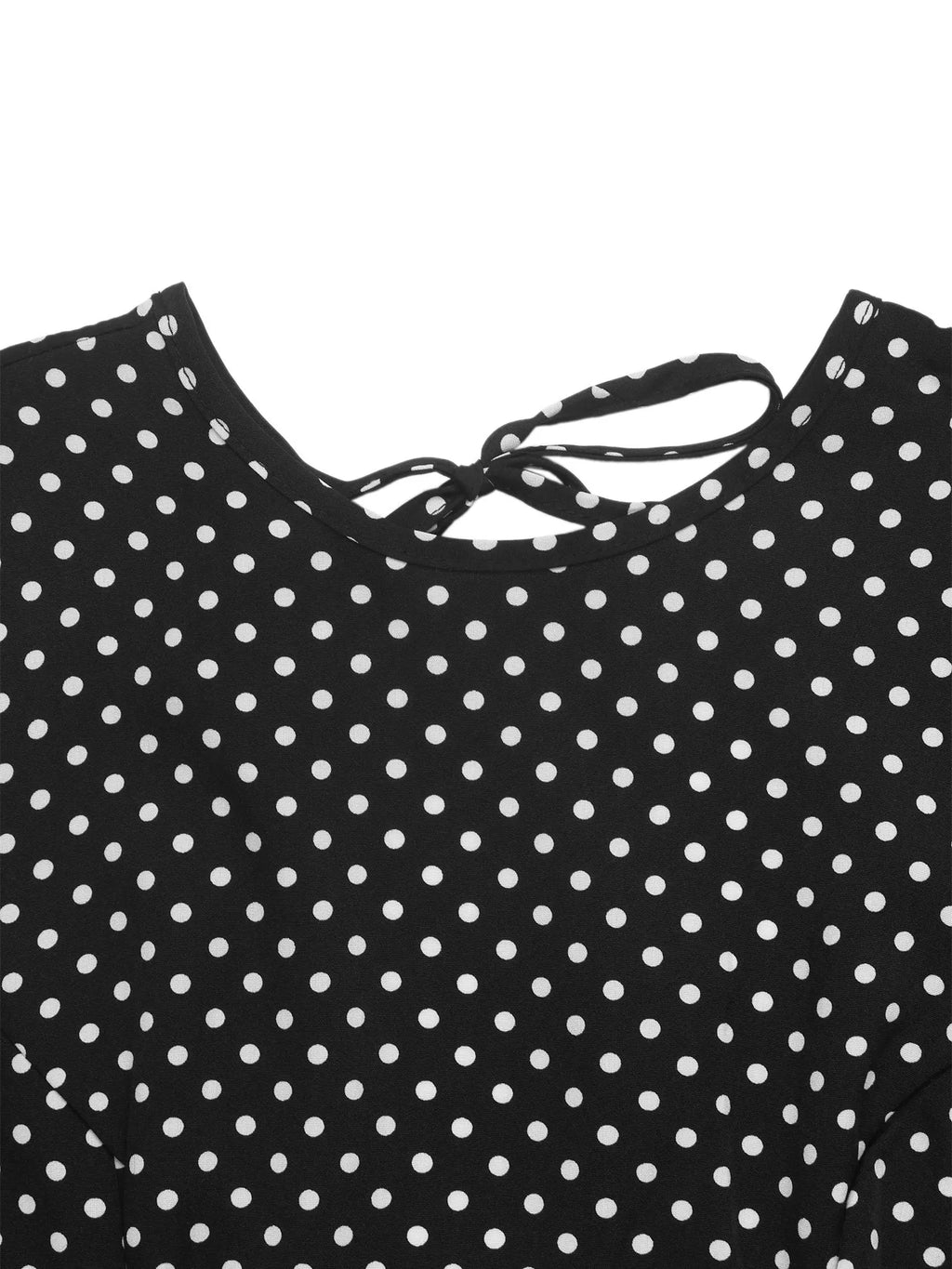 Polka Dot Flare Sleeve Maxi Dress | STAHlin RADIANCE