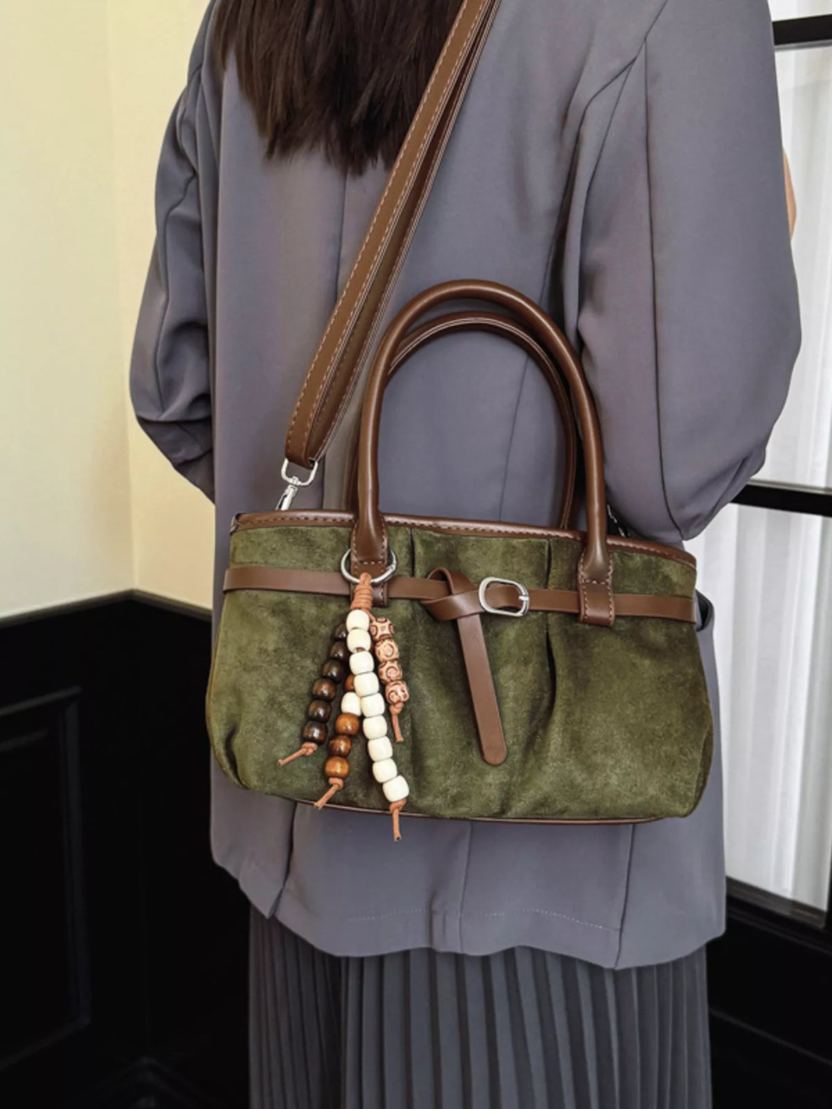 Vintage Ruched Crossbody Bag | STAHlin RADIANCE