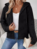 Textured Zip-Up Hooded Jacket | STAHlin RADIANCE