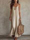 Full Size Scoop Neck Spaghetti Strap Maxi Dress Plus Size | STAHlin RADIANCE
