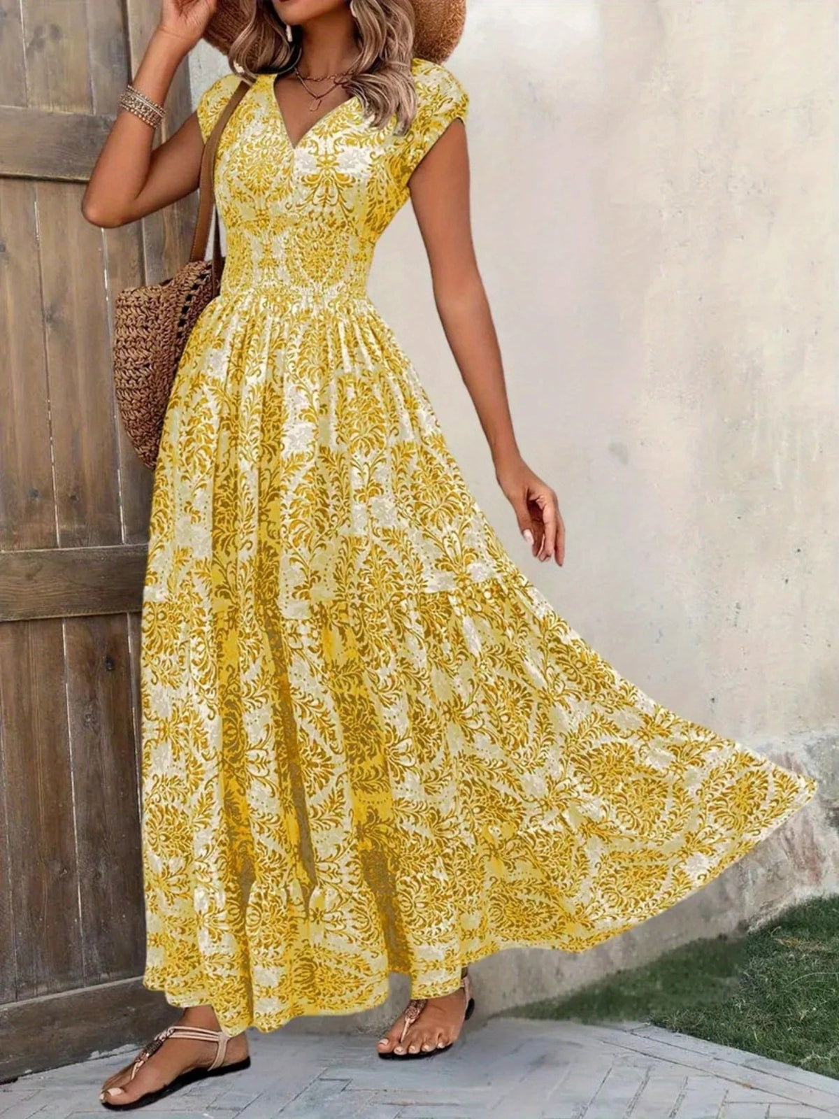 The Flora Cap Sleeve Maxi | STAHlin RADIANCE