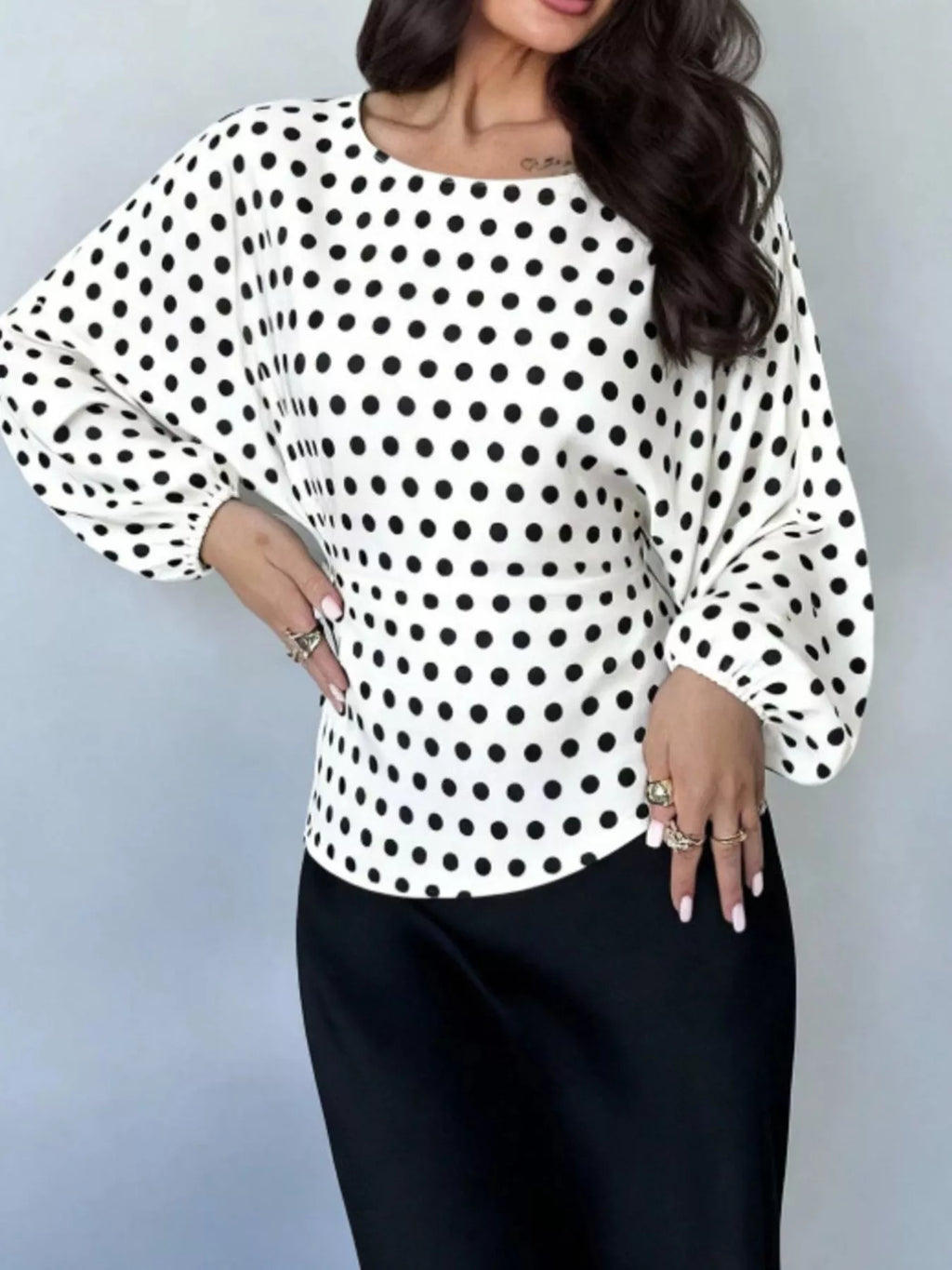 Back Tie Long Sleeve Blouse | STAHlin RADIANCE