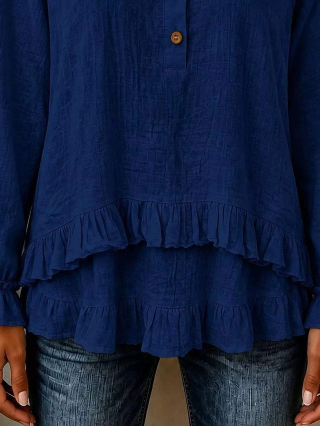 The Ruffled Button Blouse | STAHlin RADIANCE