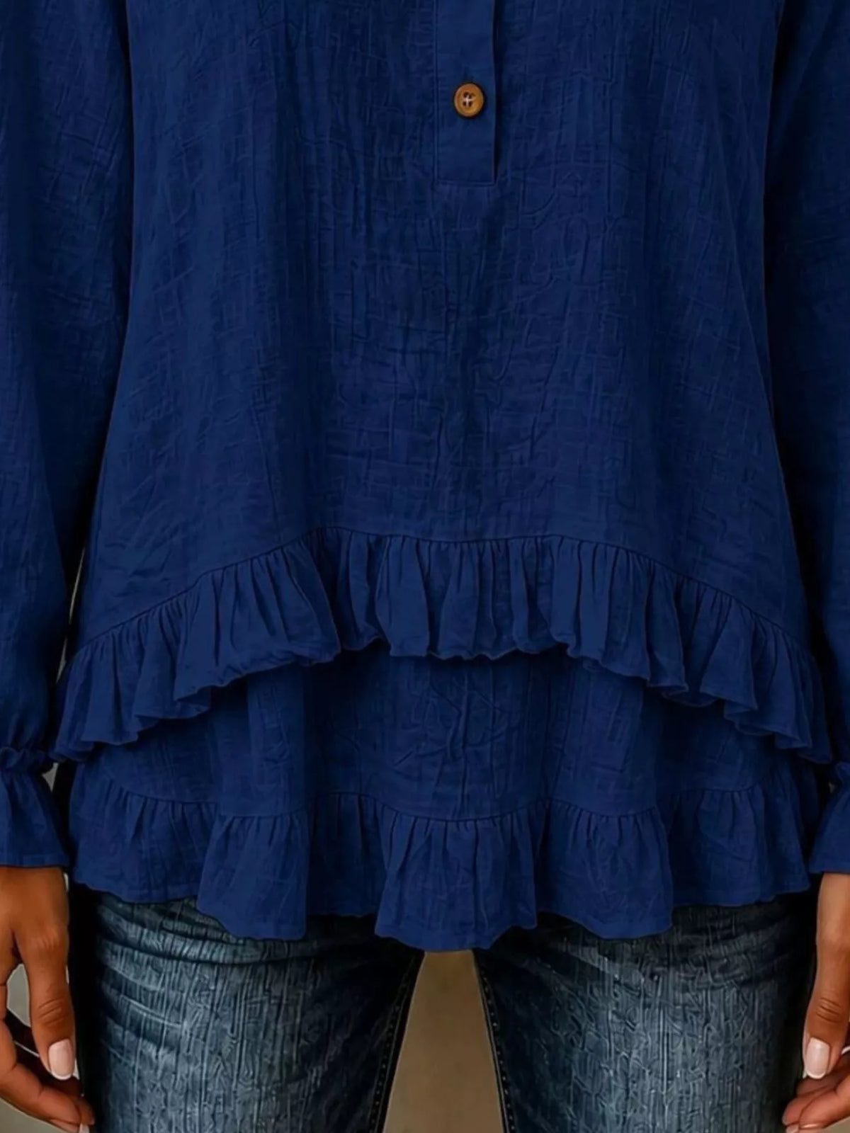 The Ruffled Button Blouse | STAHlin RADIANCE