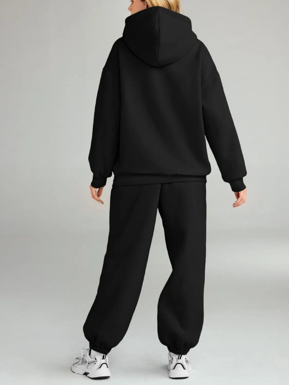 Full Size Kangaroo Pocket Hoodie and Joggers Set Plus Size | STAHlin RADIANCE