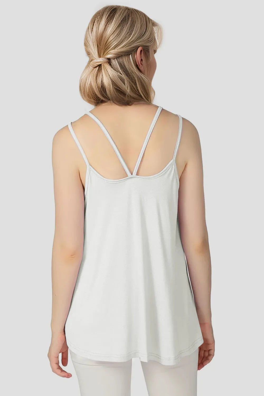Basic Bae Bamboo Scoop Neck Double Spaghetti Straps Cami | STAHlin RADIANCE