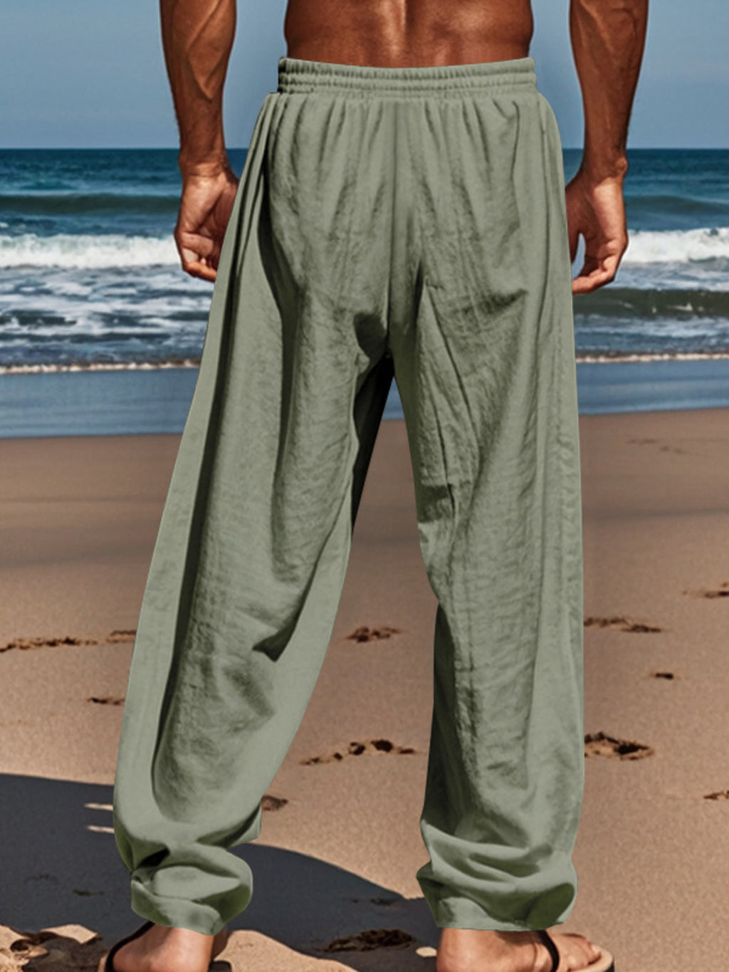 Men's Full Size Casual Loose-Fit Pants with Elastic Drawstring Waist Plus Size | STAHlin RADIANCE