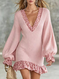 The Leo Ruffle Knit Dress | STAHlin RADIANCE
