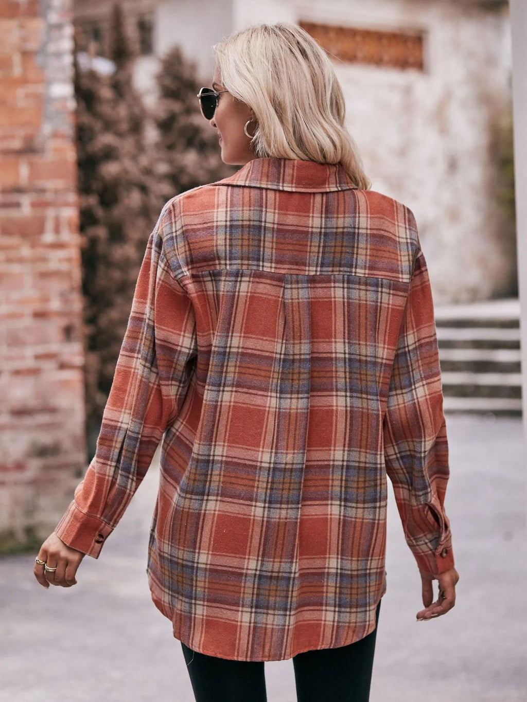 Plaid Button-Down Long Sleeve Shirt | STAHlin RADIANCE