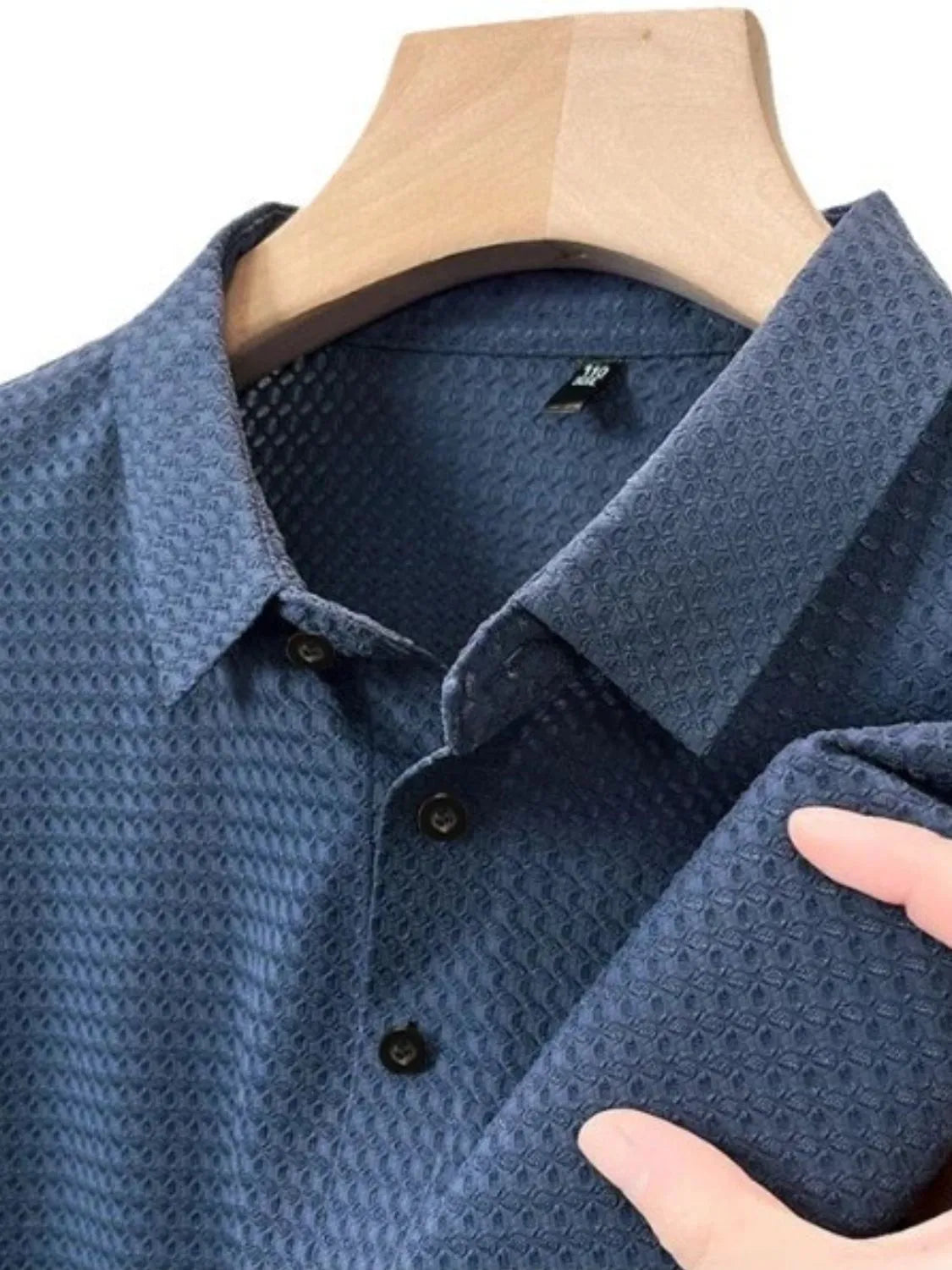 Men's Full Size Collared Neck Short Sleeve Polo Plus Size | STAHlin RADIANCE