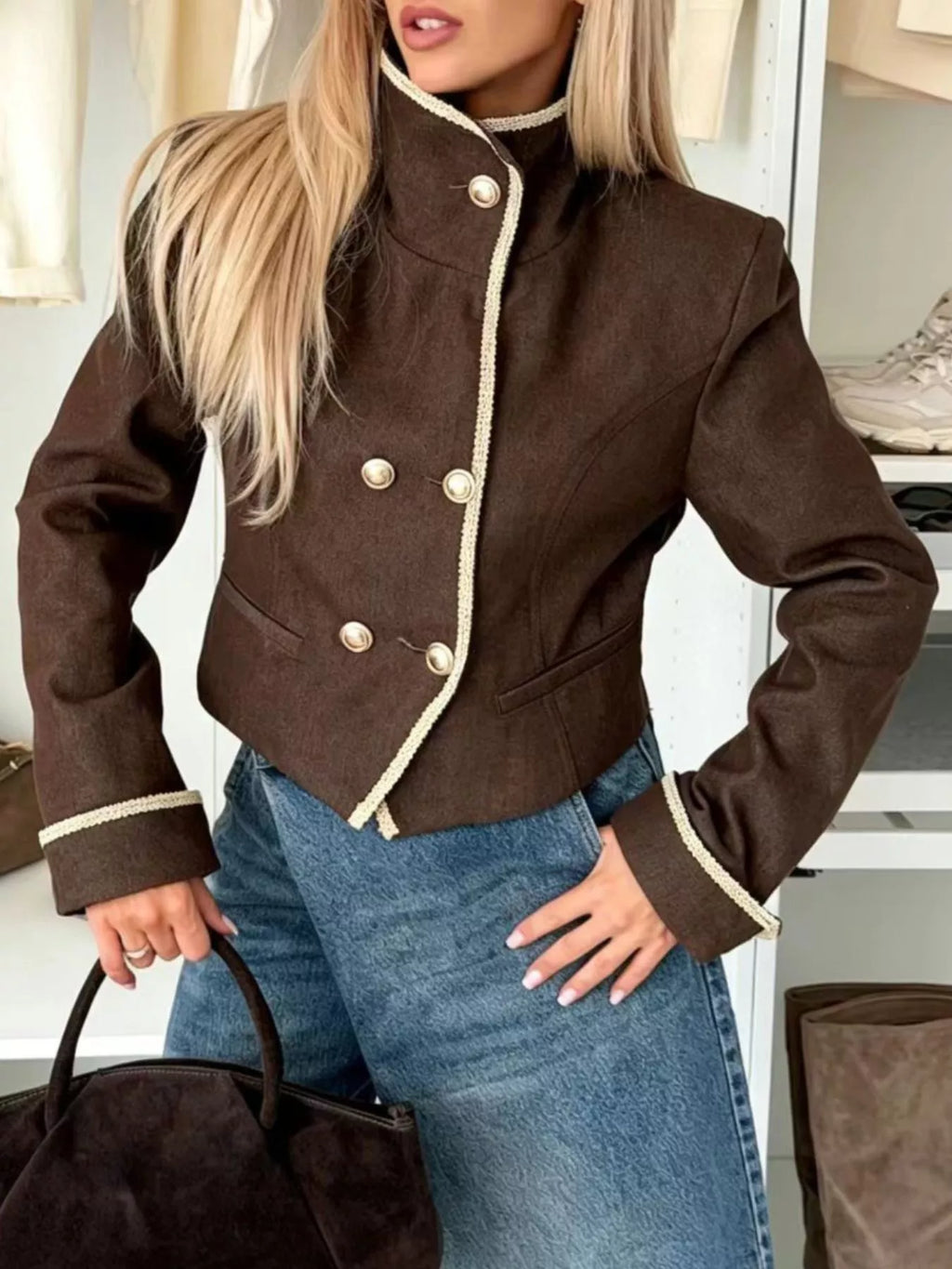 The Sloane Double-Breasted Jacket | STAHlin RADIANCE