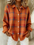 Plaid Button-Up Cardigan | STAHlin RADIANCE
