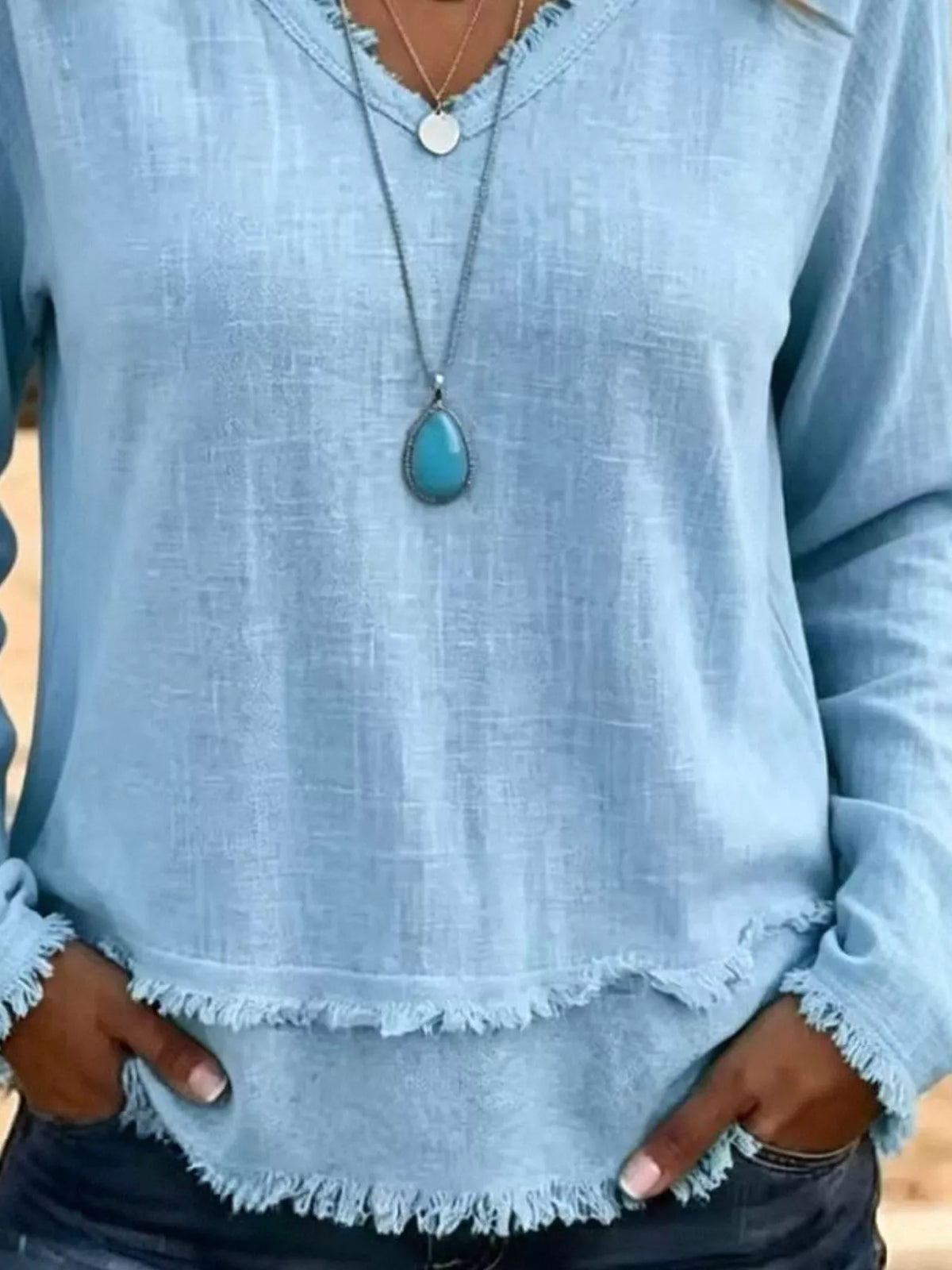The Marlowe Frayed Tee | STAHlin RADIANCE