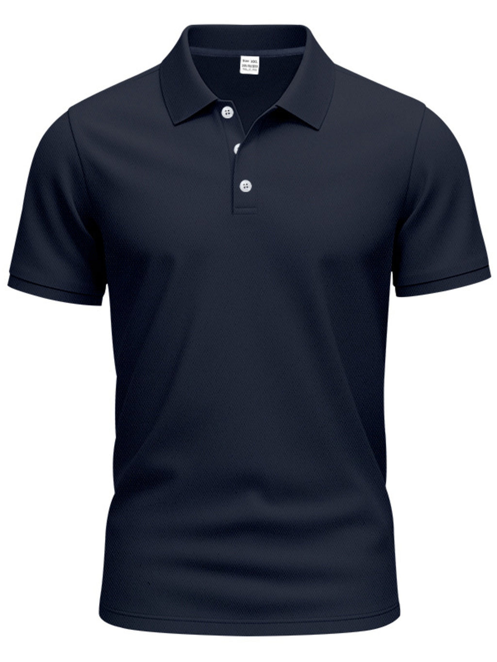 Men's Full Size Button Detail Short Sleeve Polo Plus Size | STAHlin RADIANCE