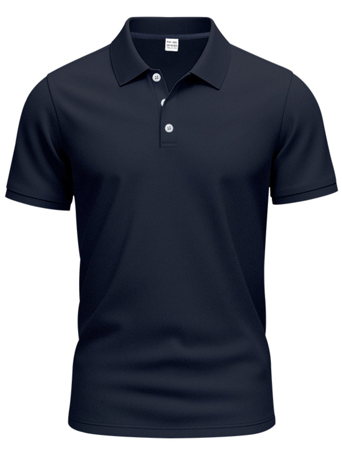 Men's Full Size Button Detail Short Sleeve Polo Plus Size | STAHlin RADIANCE