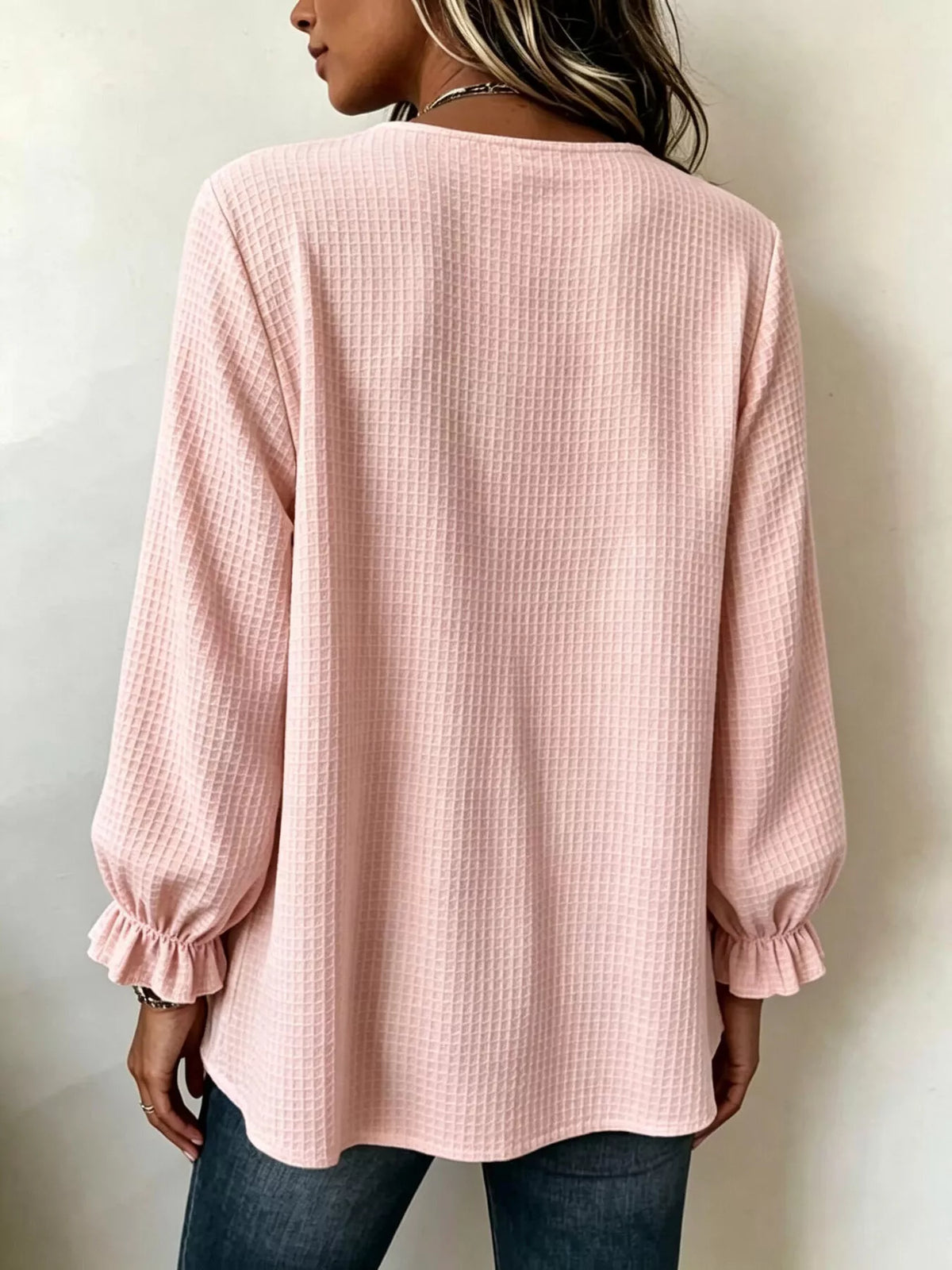 The Ivory Waffle Knit Top | STAHlin RADIANCE