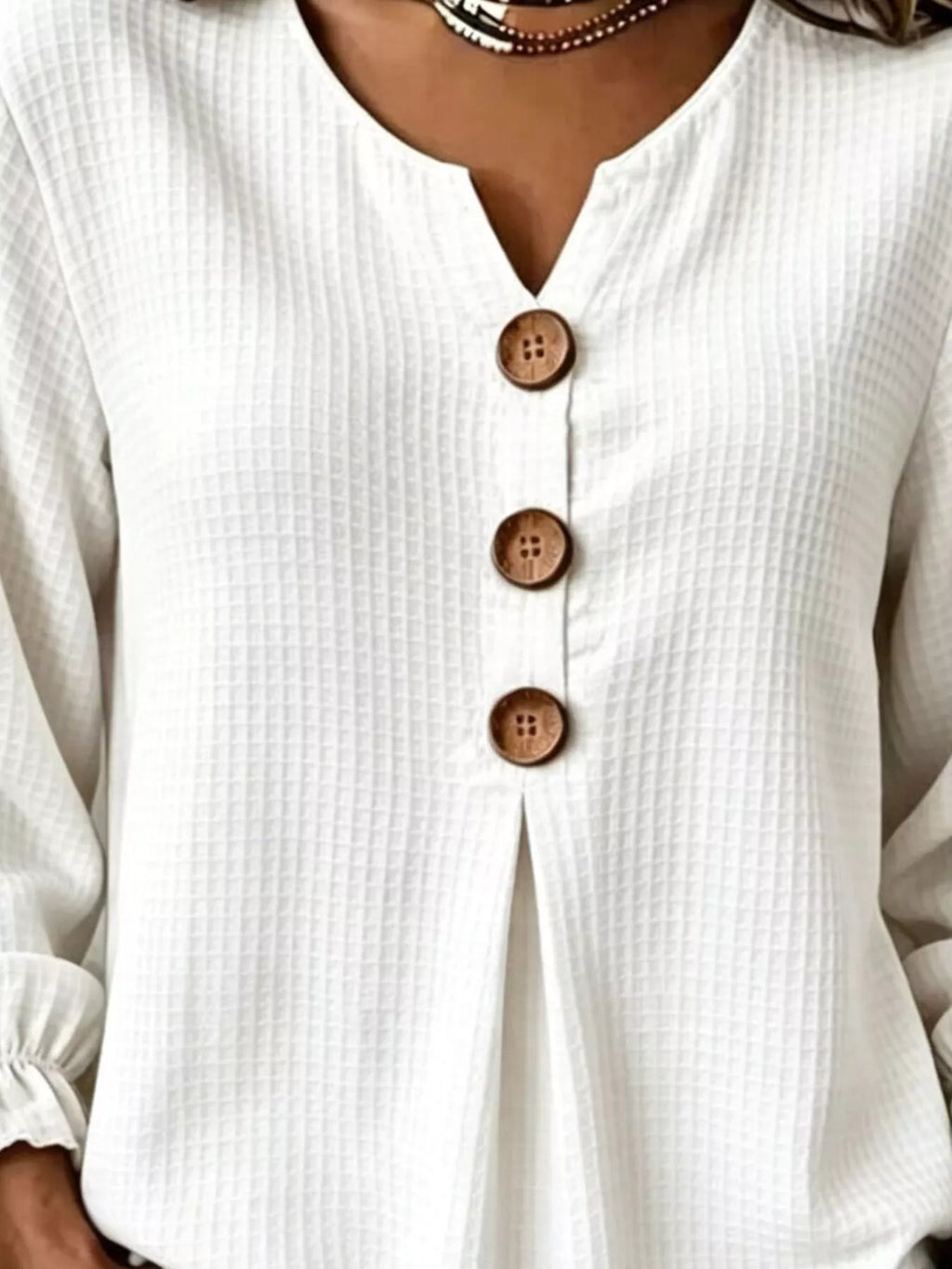 The Ivory Waffle Knit Top | STAHlin RADIANCE