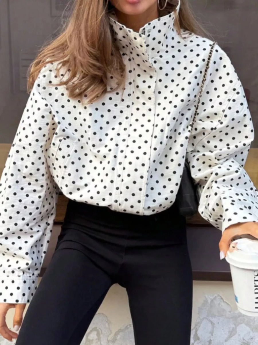 The Dotted Zip Jacket