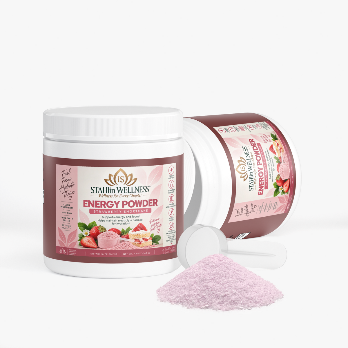 STAHlin Wellness Energy Powder (Strawberry Shortcake) | STAHlin RADIANCE