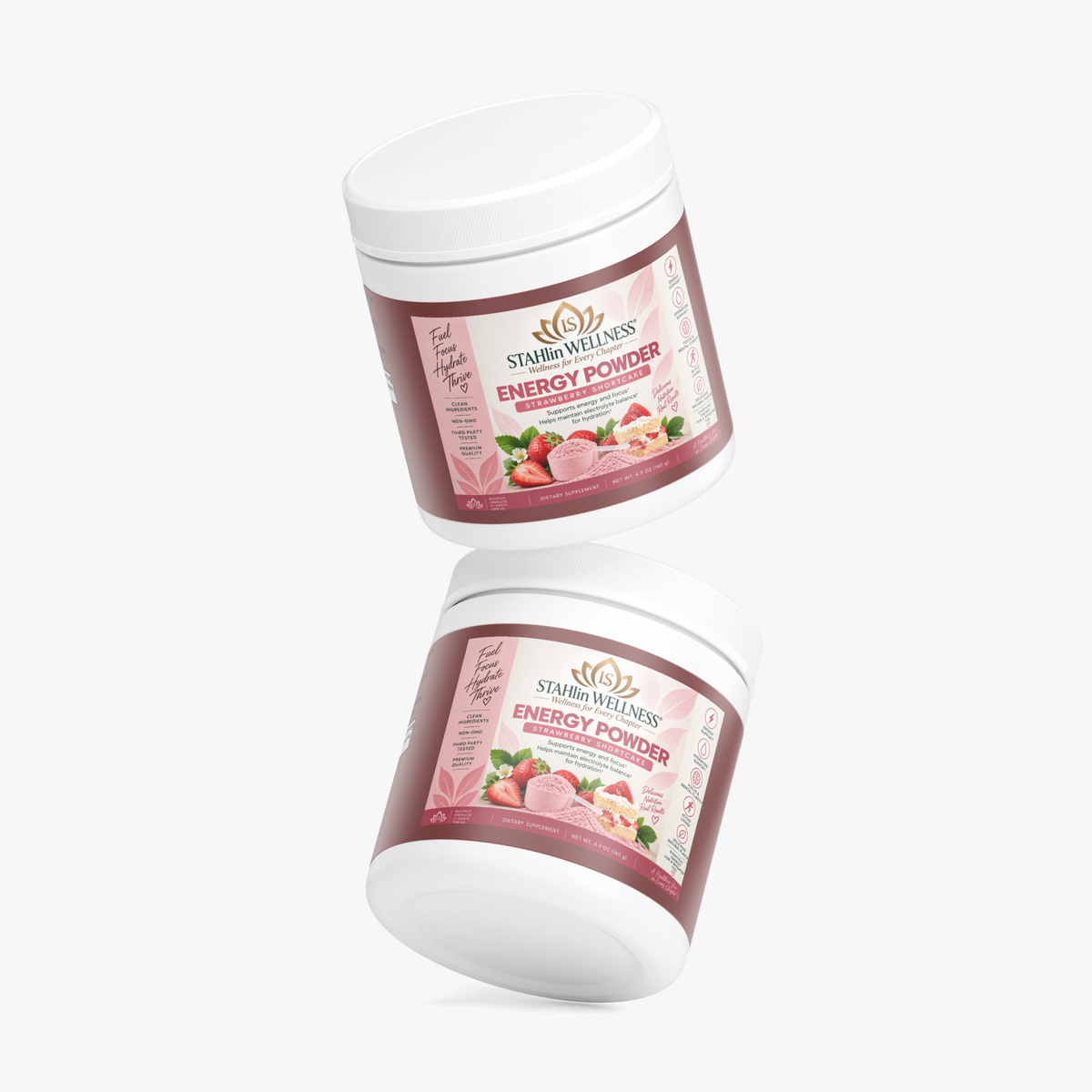 STAHlin Wellness Energy Powder (Strawberry Shortcake) | STAHlin RADIANCE