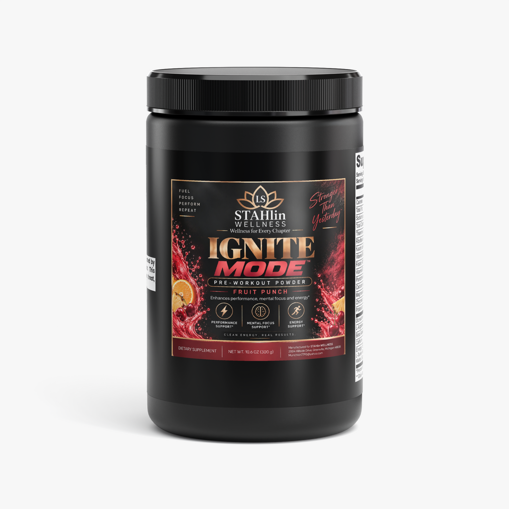 Ignite Mode Pre-Workout Powder (Fruit Punch) | STAHlin RADIANCE