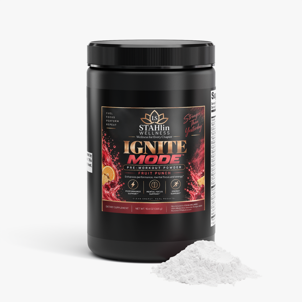 Ignite Mode Pre-Workout Powder (Fruit Punch) | STAHlin RADIANCE