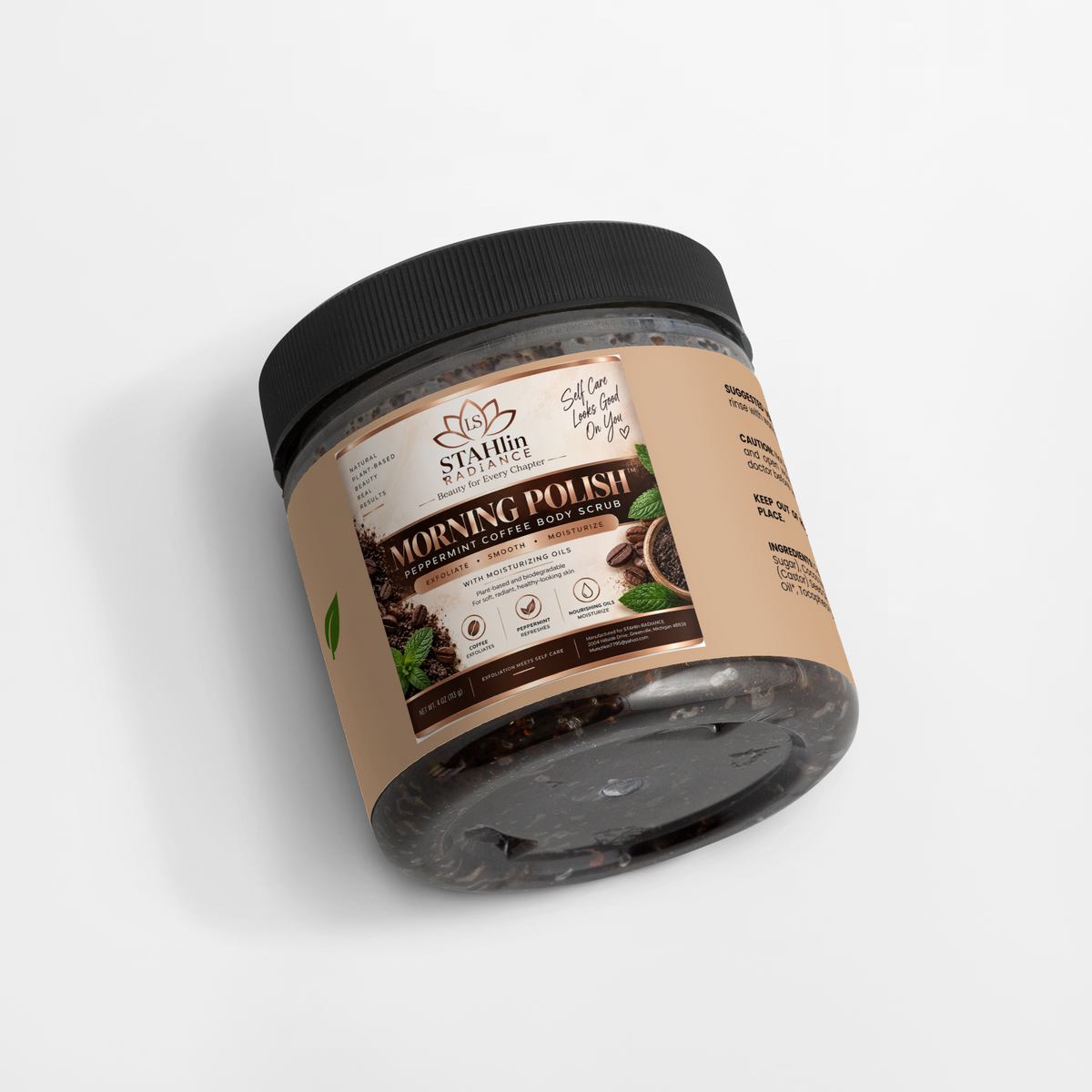 Morning Polish Peppermint Coffee Scrub | STAHlin RADIANCE
