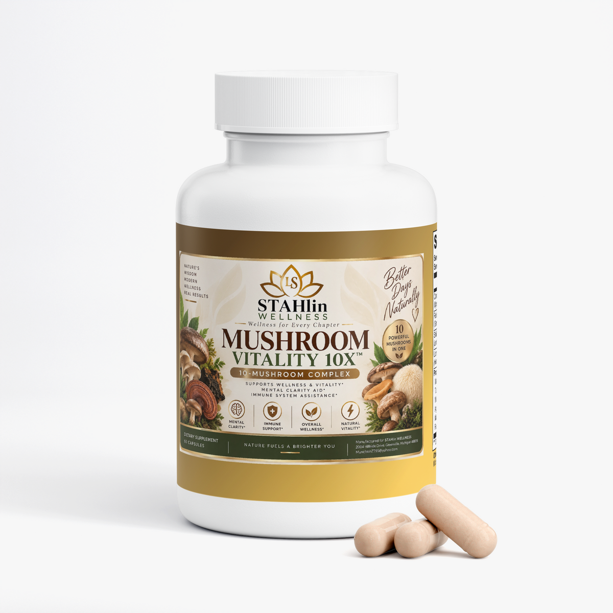 Mushroom Complex 10 X | STAHlin RADIANCE