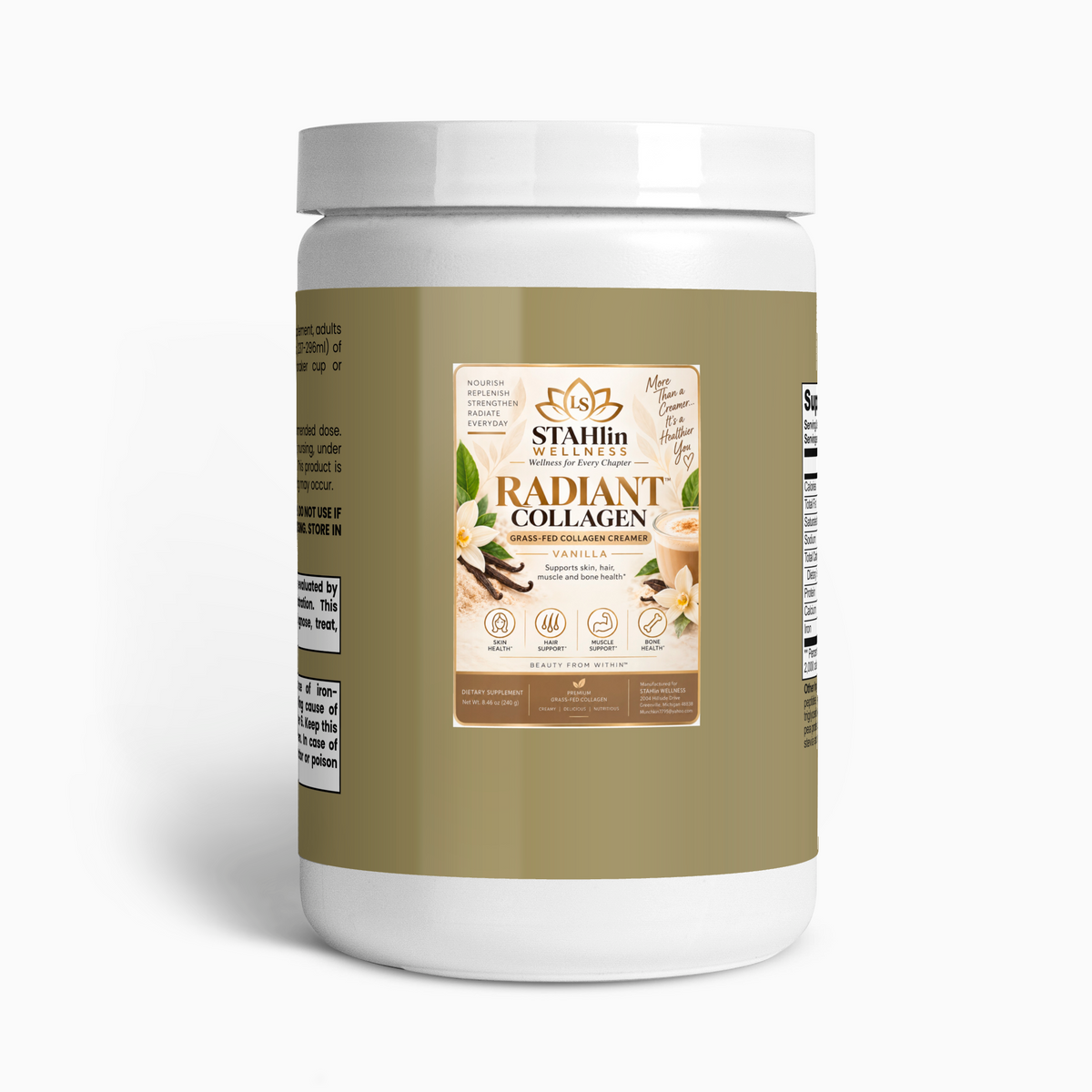 Radiant Collagen Creamer (Vanilla) | STAHlin RADIANCE