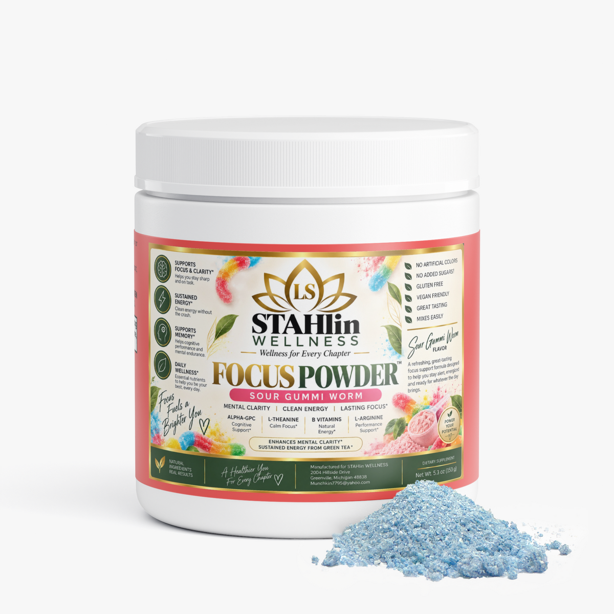 Focus Powder (Sour Gummi Worm) | STAHlin RADIANCE