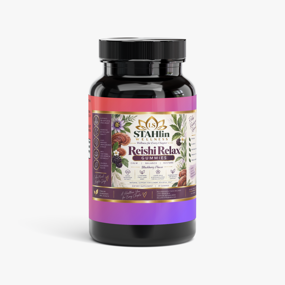 Reishi Relax Gummies | STAHlin RADIANCE