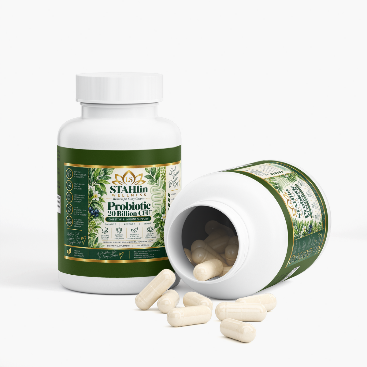 Probiotic 20 Billion | STAHlin RADIANCE