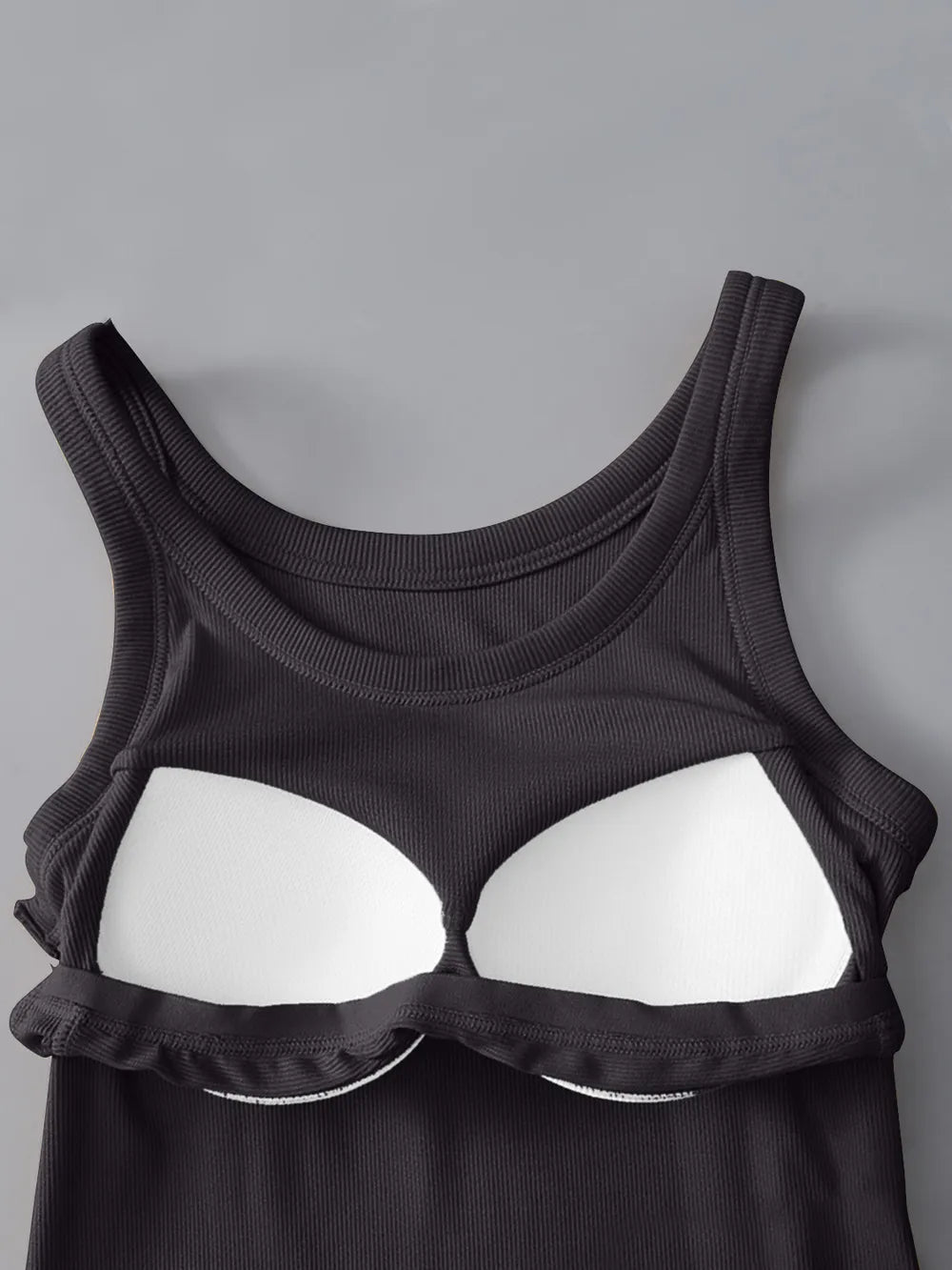 Round Neck Tank with Bra | STAHlin RADIANCE