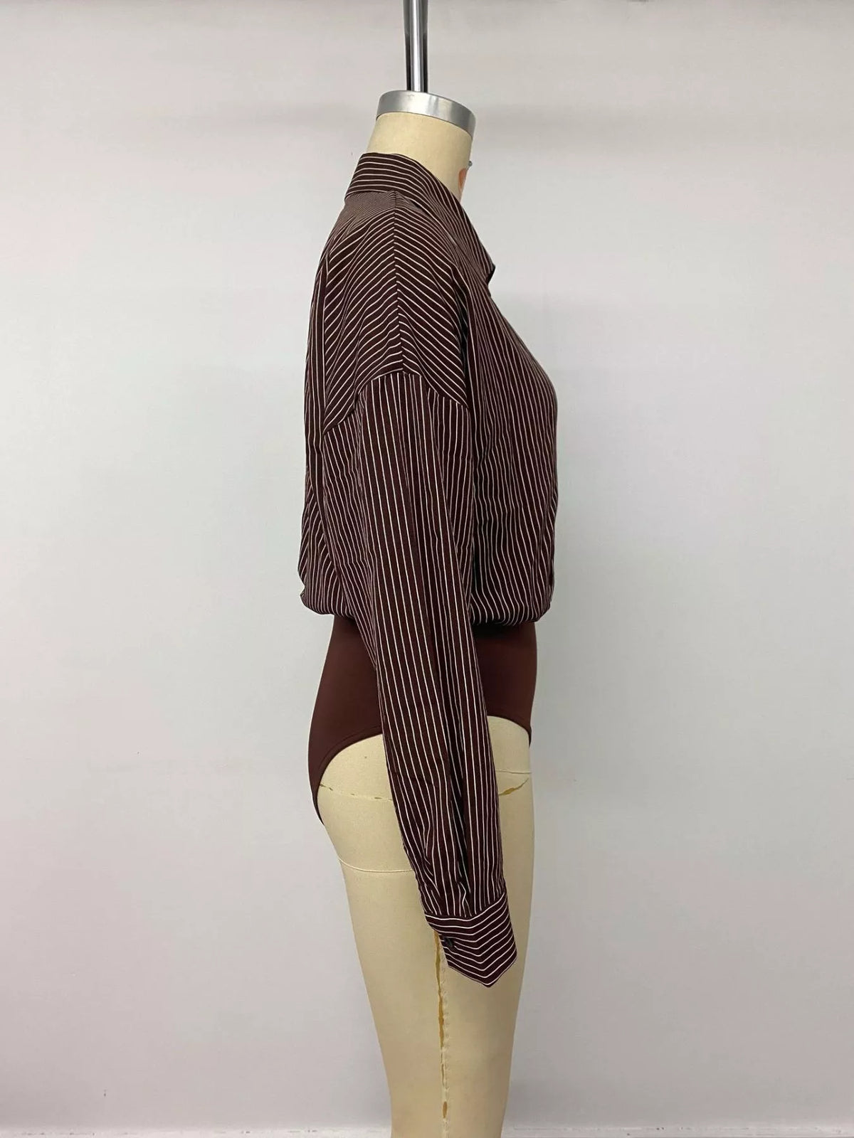 Striped Button-Up Bodysuit | STAHlin RADIANCE