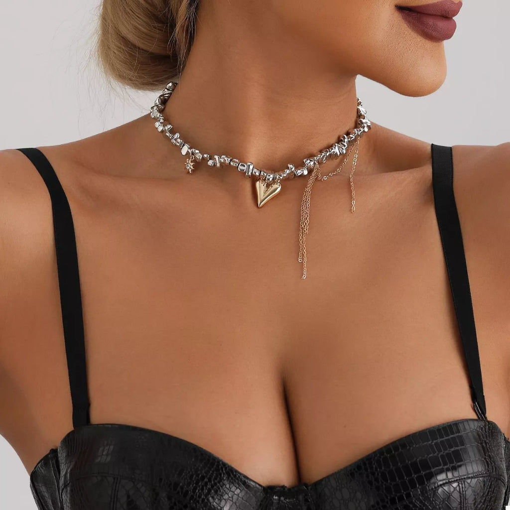 Silver-Plated Heart Necklace | STAHlin RADIANCE