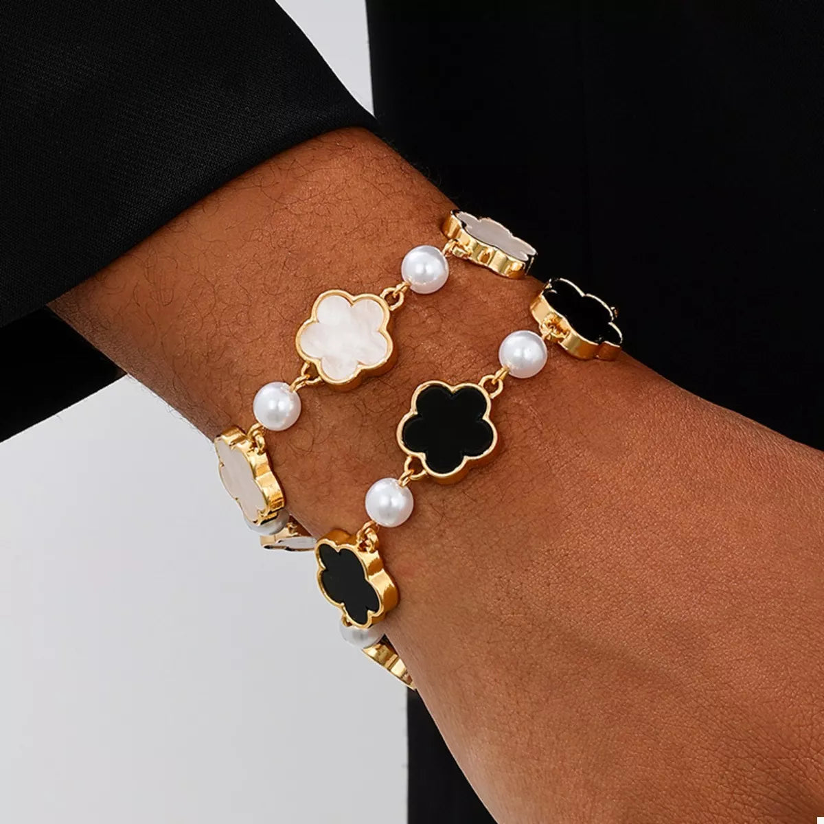 18k Gold-Plated Alloy Flower Bracelet | STAHlin RADIANCE