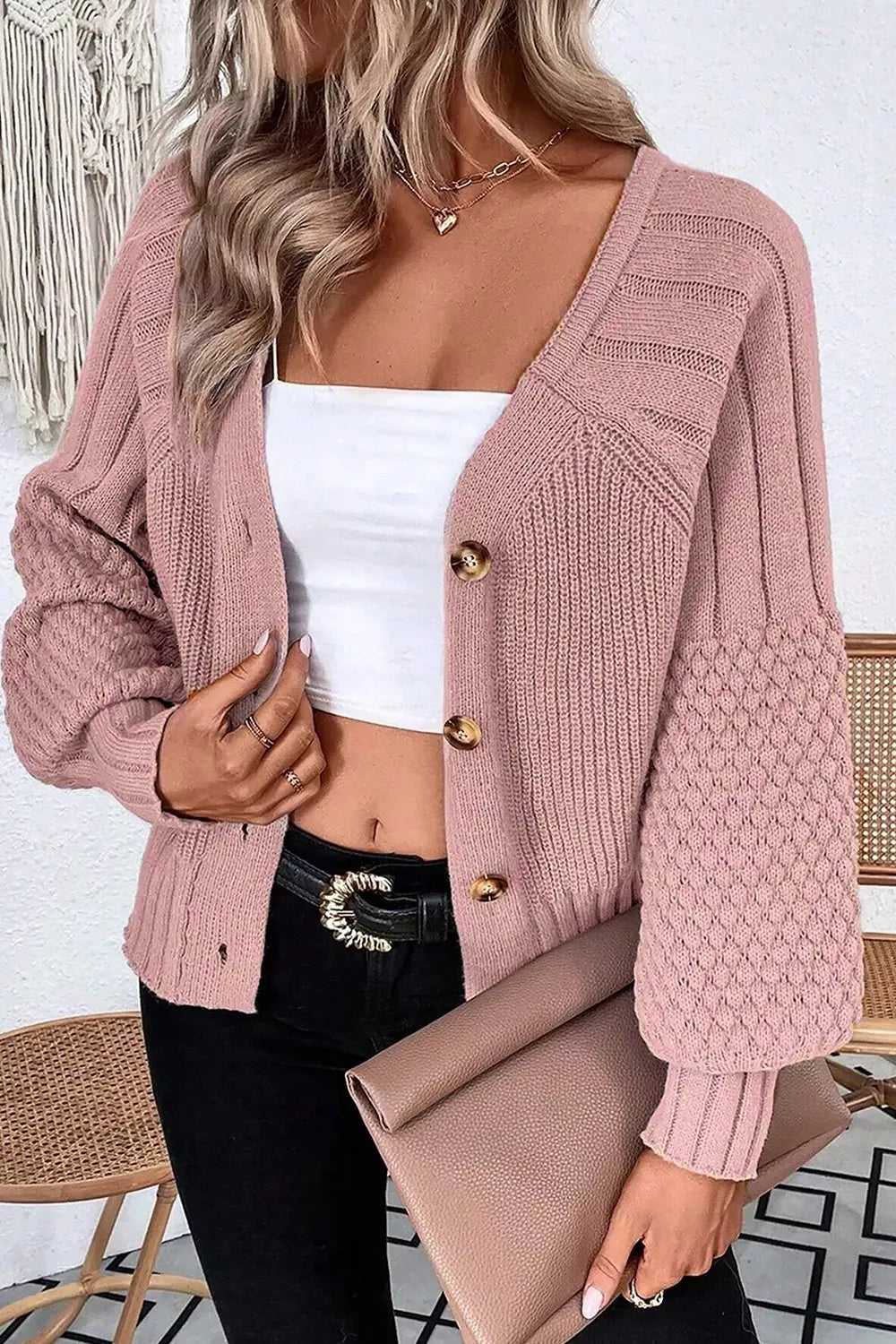 The Everly V-Neck Cardigan | STAHlin RADIANCE