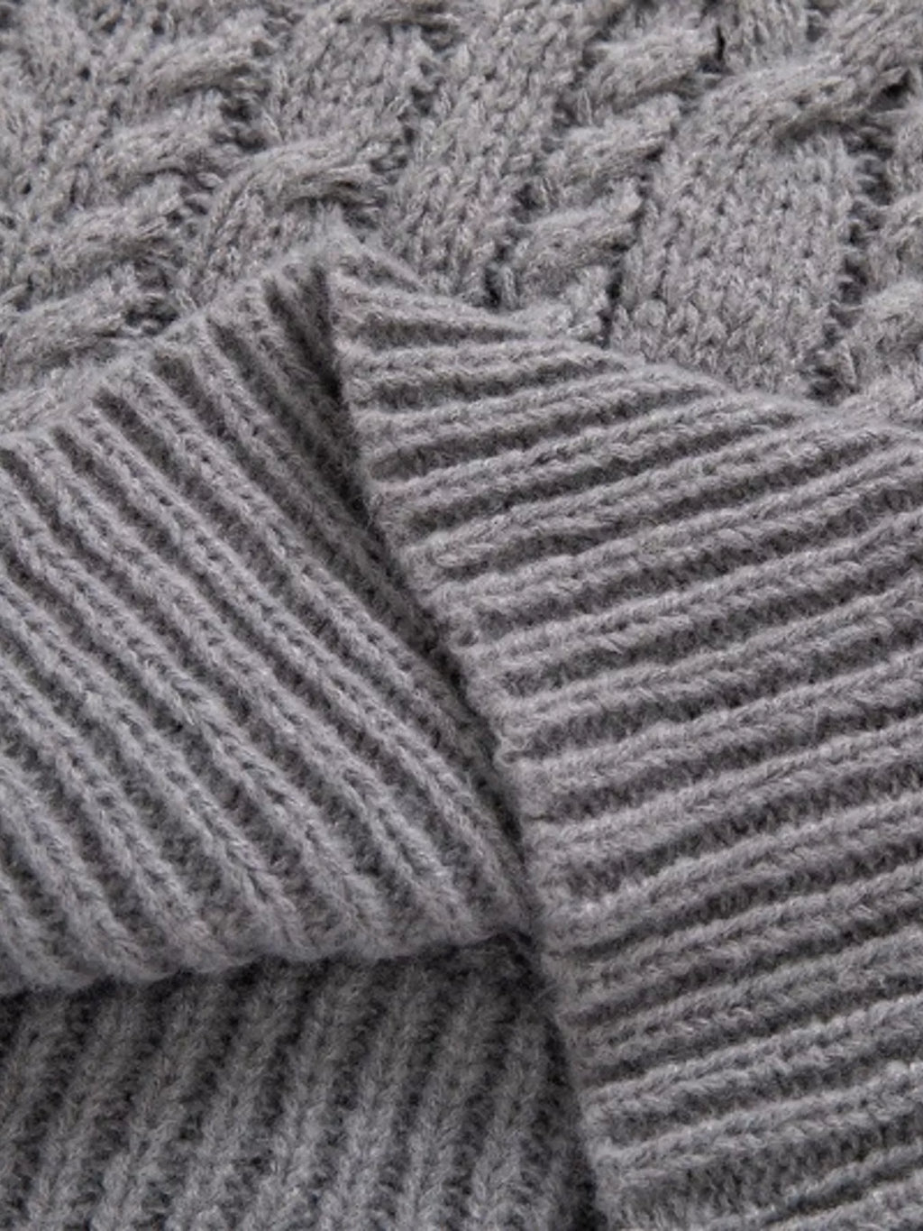 Men's Plus Size Shawl Collar Cable Knit Sweater | STAHlin RADIANCE