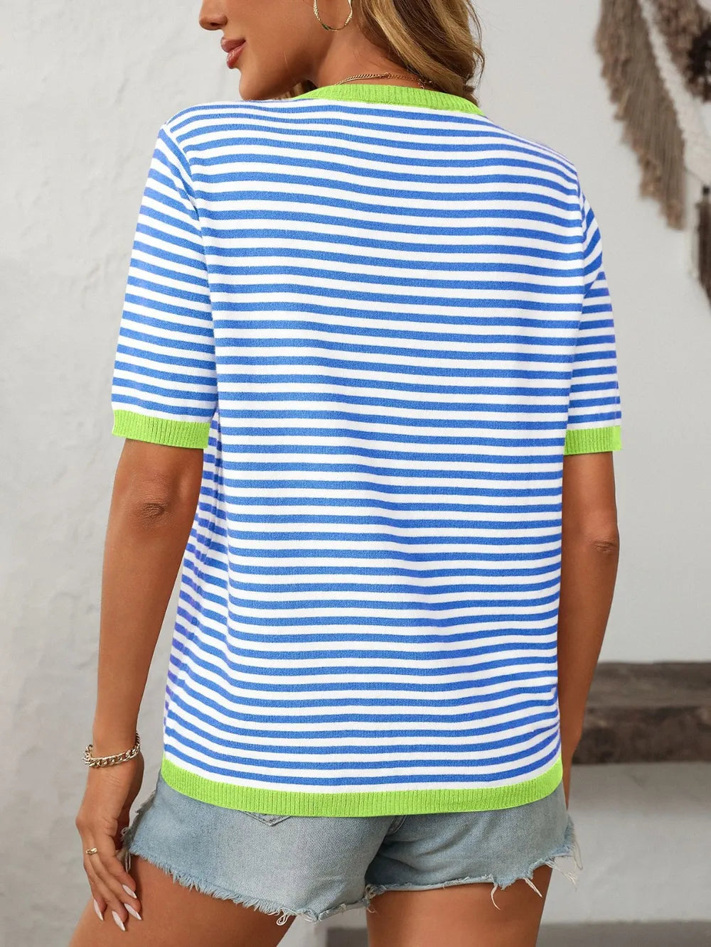 The Brynn Striped Tee | STAHlin RADIANCE