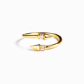 925 Sterling Silver Inlaid Zircon Bypass Ring | STAHlin RADIANCE