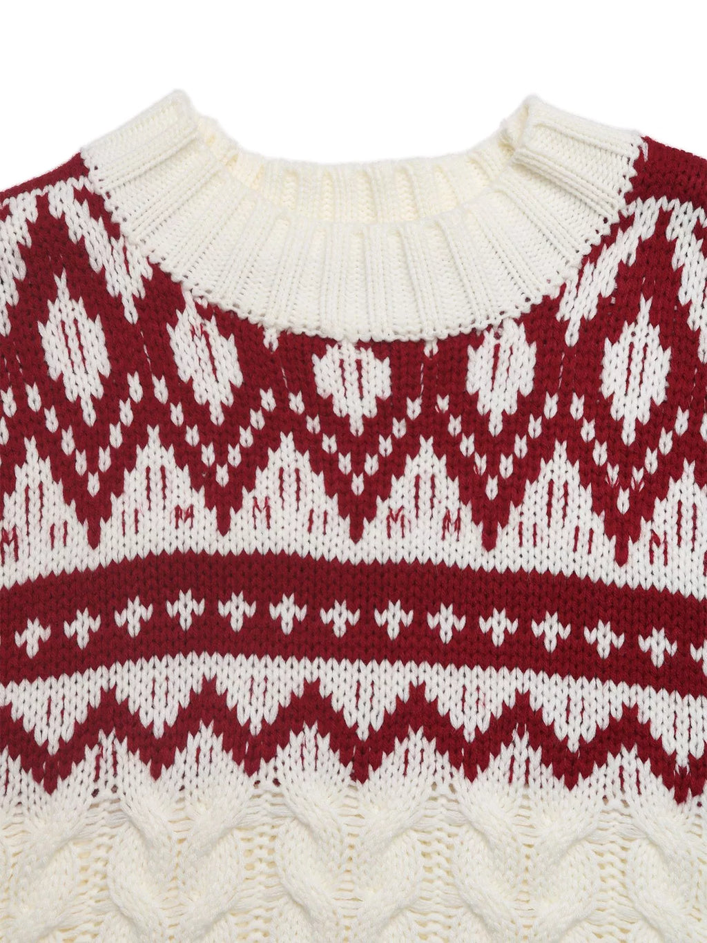 Christmas Cable Knit Long Sleeve Sweater | STAHlin RADIANCE