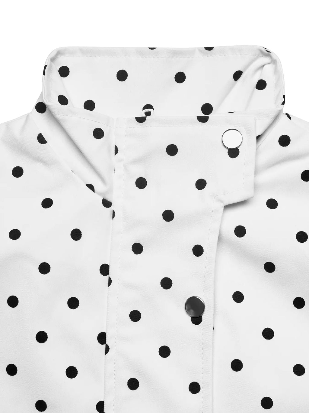 Polka Dot Zip Up Cropped Jacket | STAHlin RADIANCE